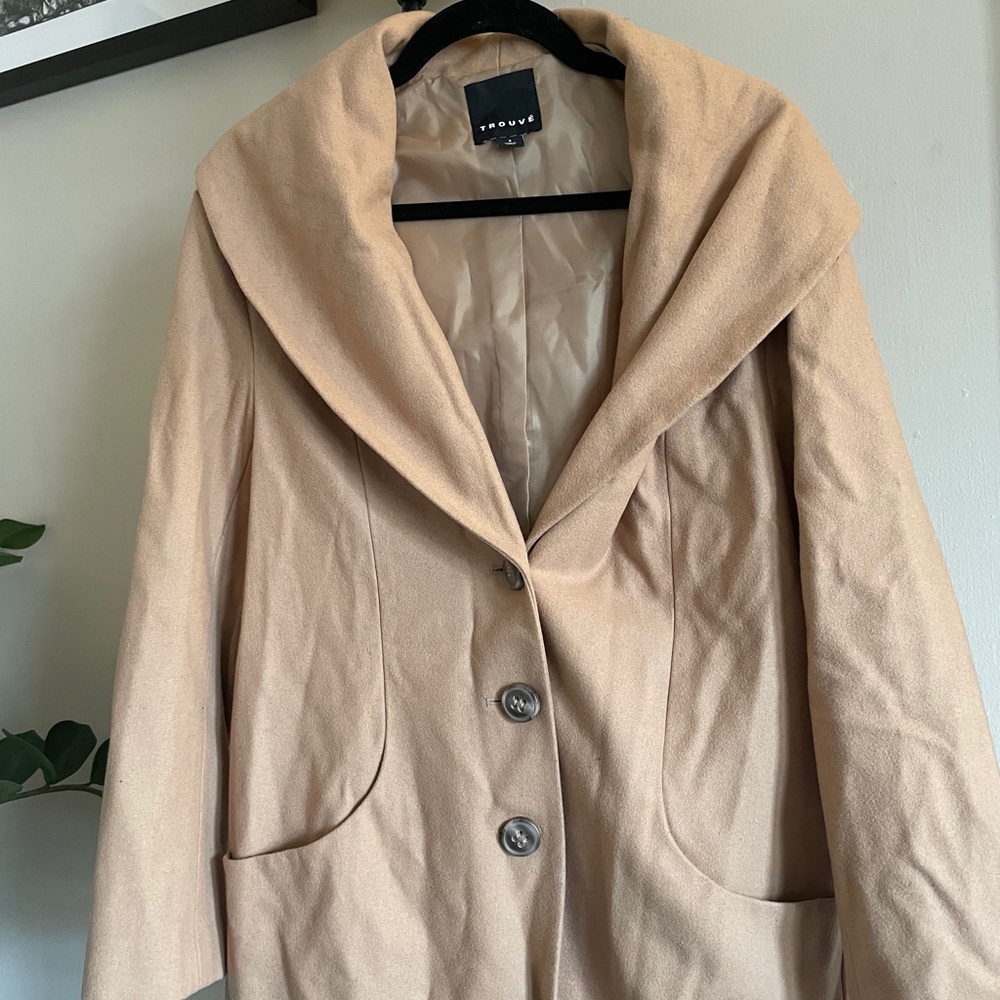 Trouvé shawl collar blazer in camel